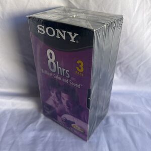 SONY VHS TAPE (T-160VL/WA) Blank Video Tapes NEW & SEALED 3 Pack